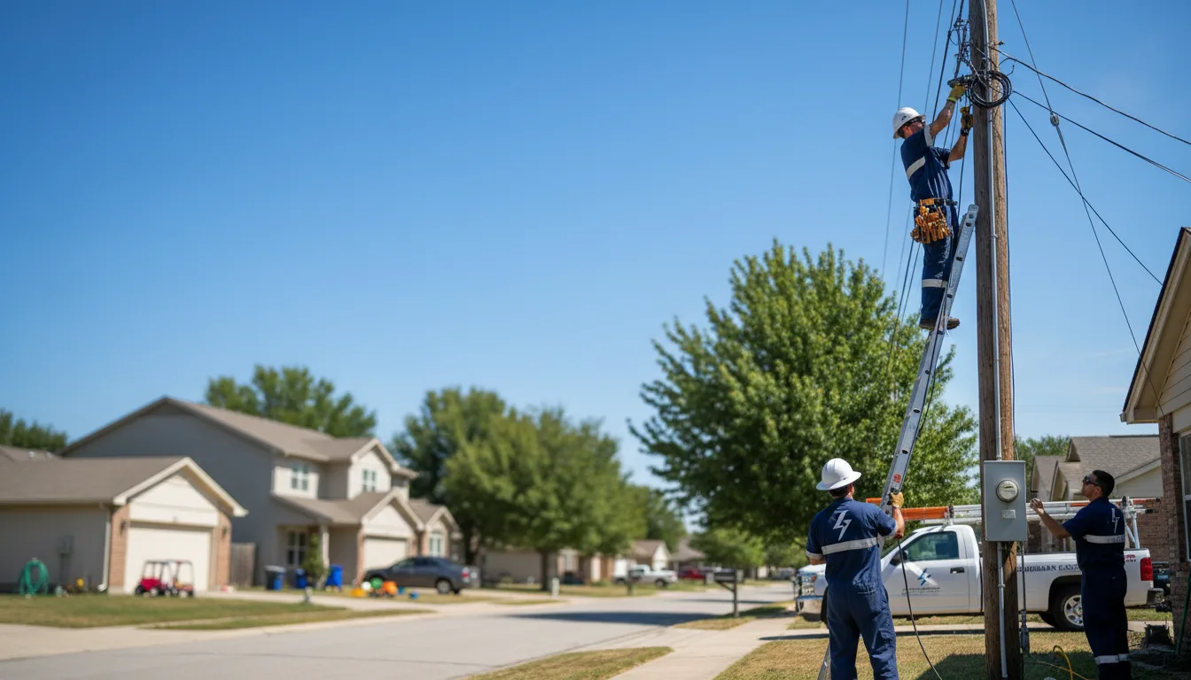 Residential electrician providing installation services in Hamlin, IA